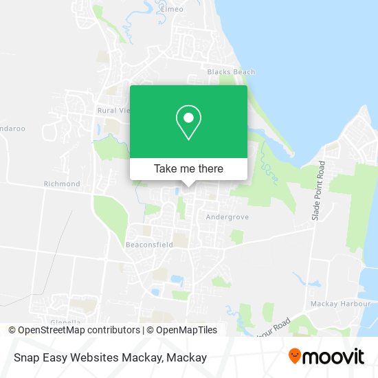 Snap Easy Websites Mackay map