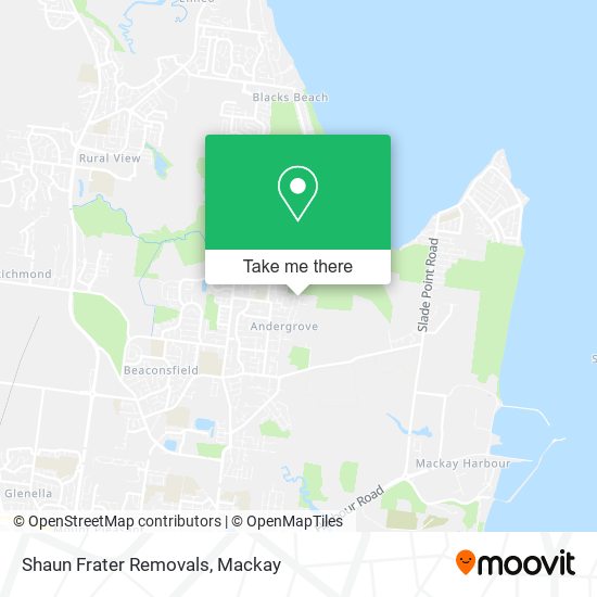 Shaun Frater Removals map