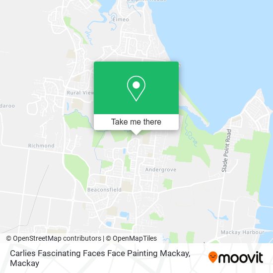 Carlies Fascinating Faces Face Painting Mackay map