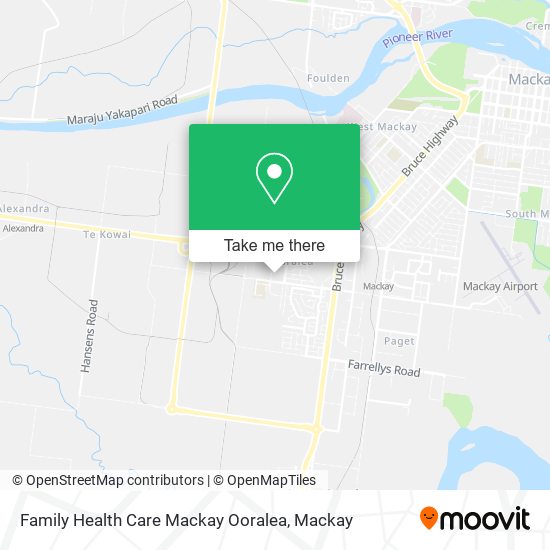 Family Health Care Mackay Ooralea map
