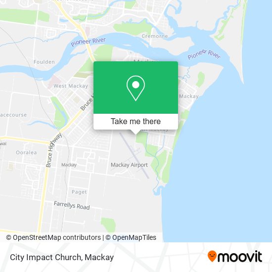 City Impact Church map
