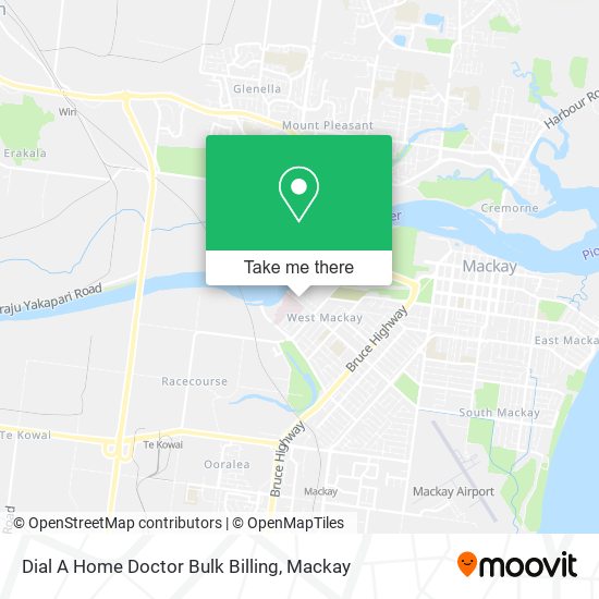 Dial A Home Doctor Bulk Billing map