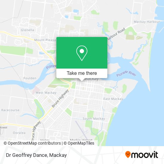 Dr Geoffrey Dance map