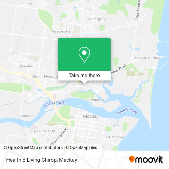 Health E Living Chirop map