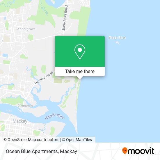 Ocean Blue Apartments map