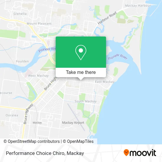 Performance Choice Chiro map