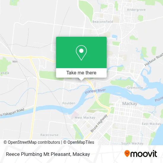 Mapa Reece Plumbing Mt Pleasant