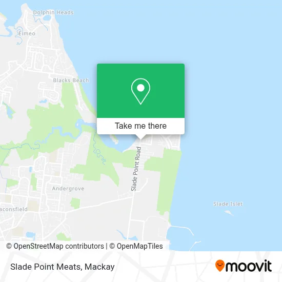 Mapa Slade Point Meats