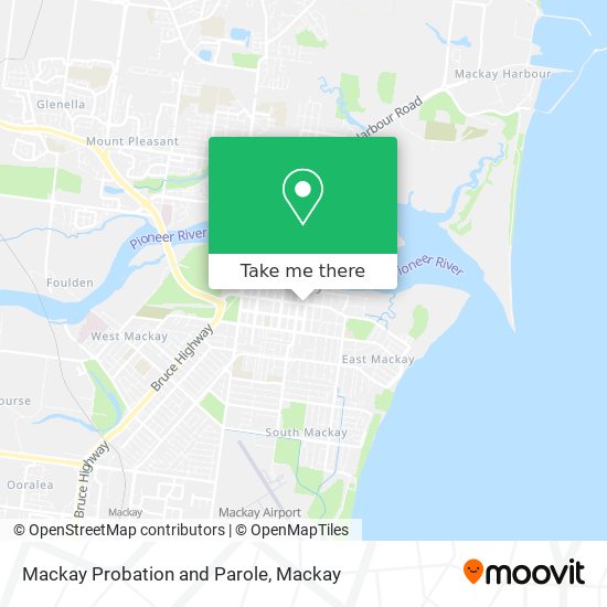 Mapa Mackay Probation and Parole