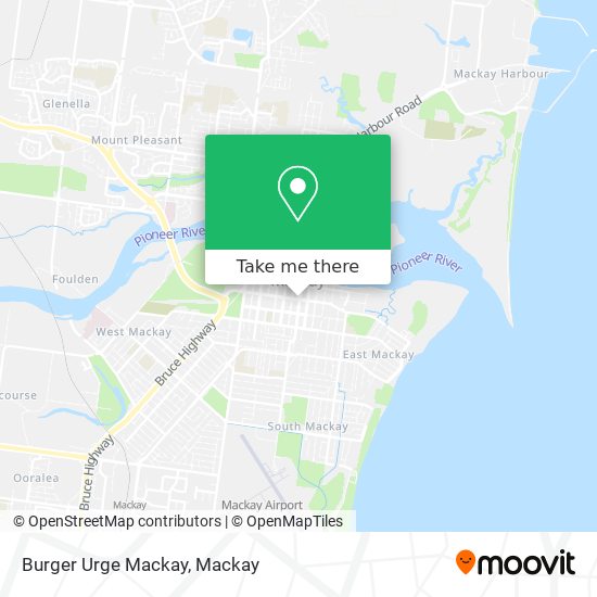 Mapa Burger Urge Mackay