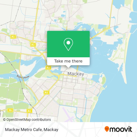 Mapa Mackay Metro Cafe