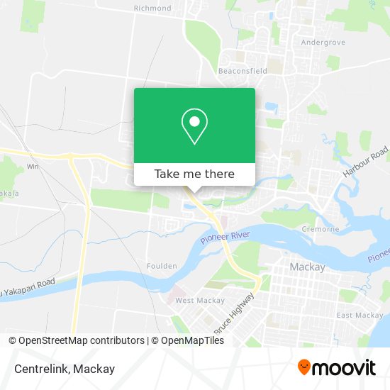 Centrelink map