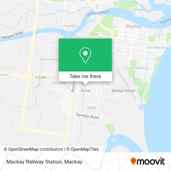 Mackay Railway Station map