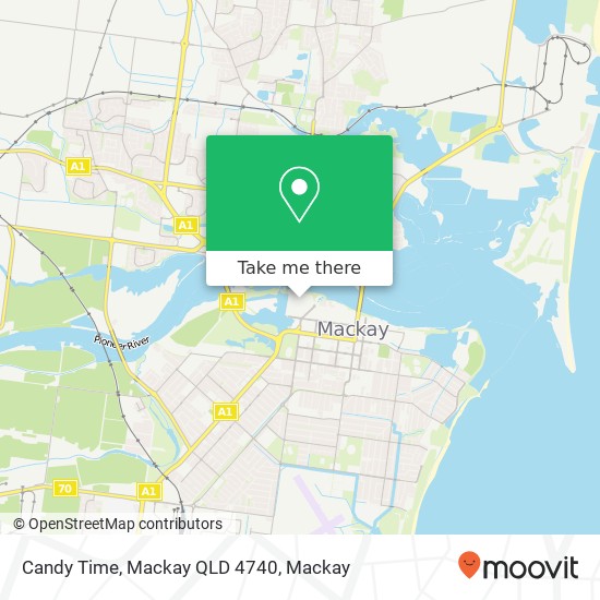 Candy Time, Mackay QLD 4740 map