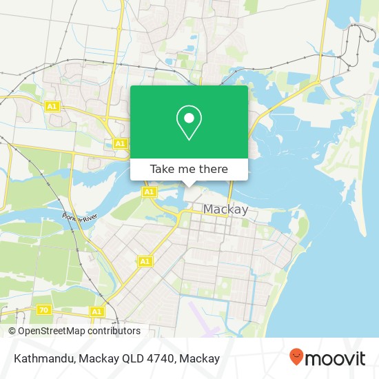 Mapa Kathmandu, Mackay QLD 4740