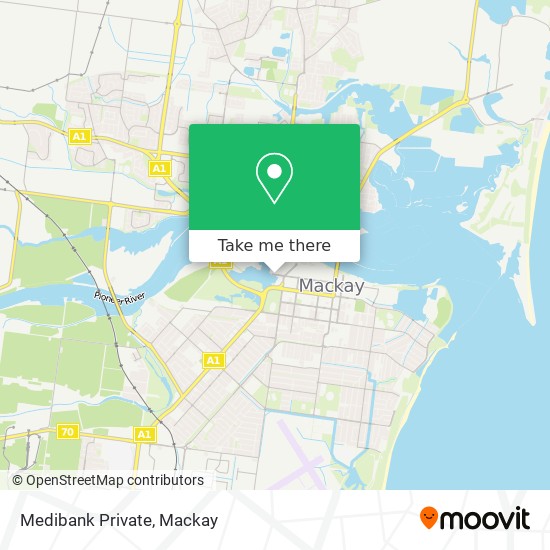 Medibank Private map