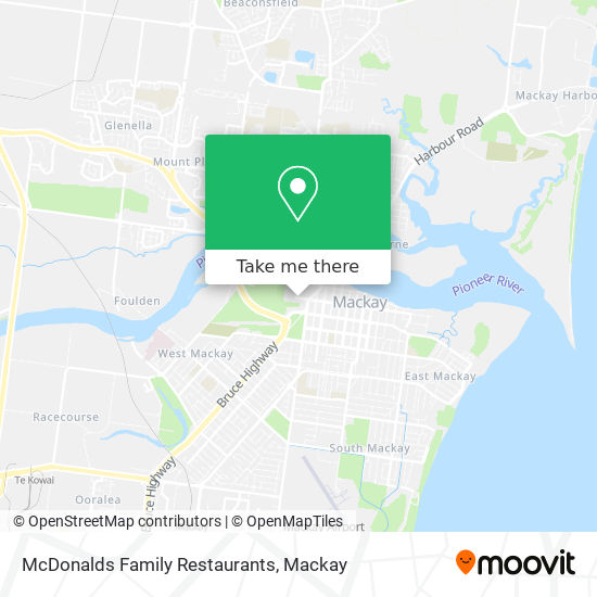 McDonalds Family Restaurants map