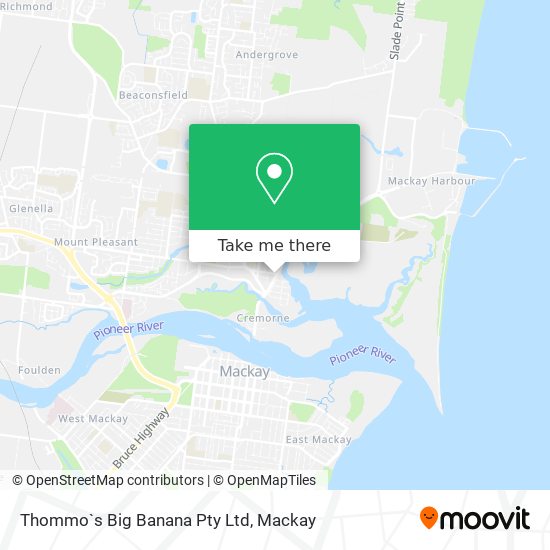 Thommo`s Big Banana Pty Ltd map