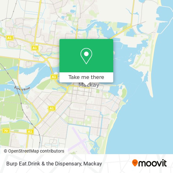 Burp Eat.Drink & the Dispensary map