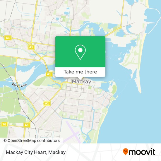 Mapa Mackay City Heart