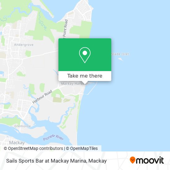 Mapa Sails Sports Bar at Mackay Marina