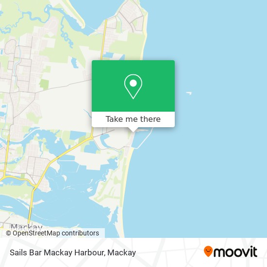 Sails Bar Mackay Harbour map