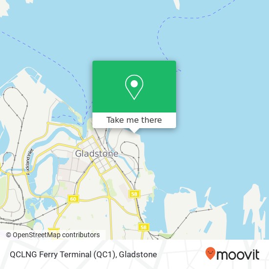 QCLNG Ferry Terminal (QC1) map