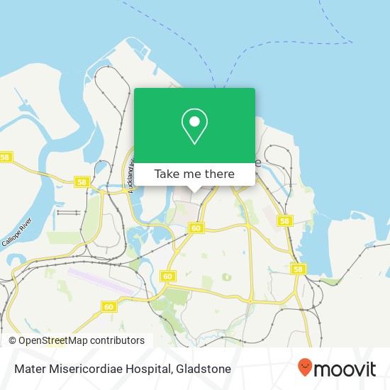Mater Misericordiae Hospital map