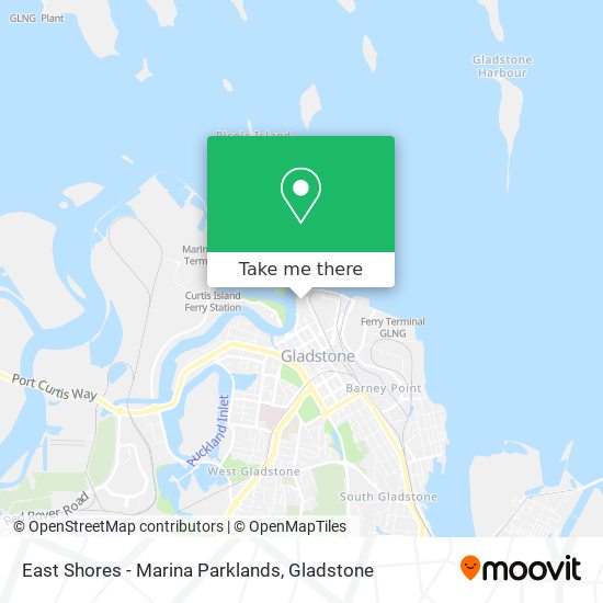 East Shores - Marina Parklands map
