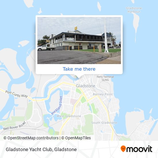 Gladstone Yacht Club map