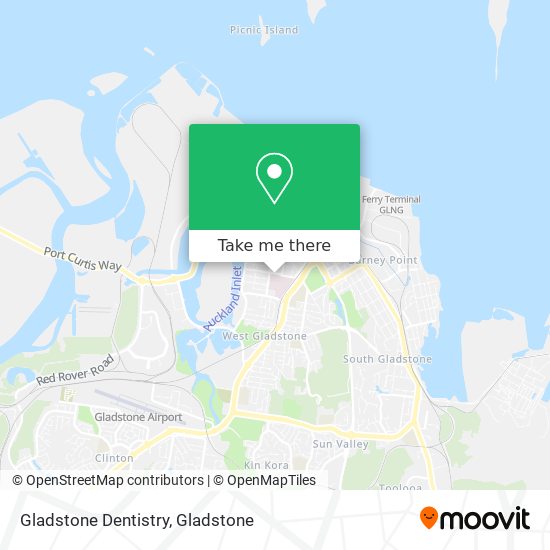 Mapa Gladstone Dentistry