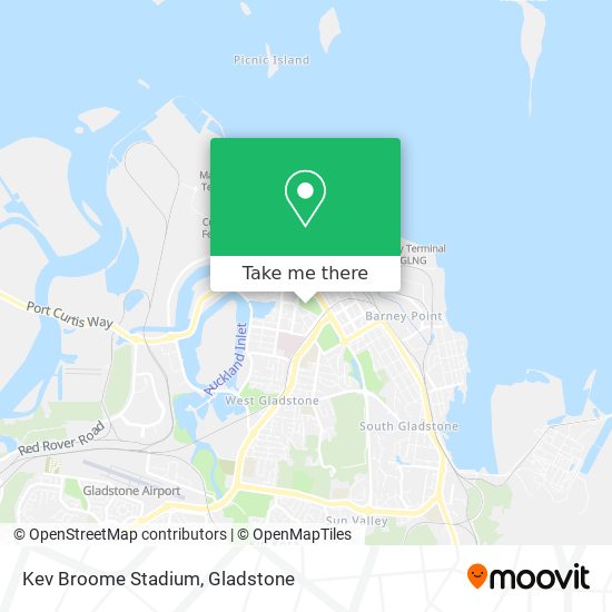 Mapa Kev Broome Stadium