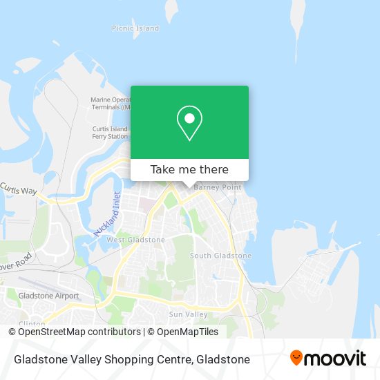 Gladstone Valley Shopping Centre map
