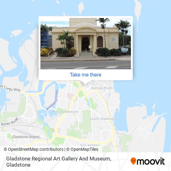 Mapa Gladstone Regional Art Gallery And Museum