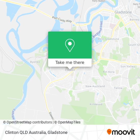 Clinton QLD Australia map