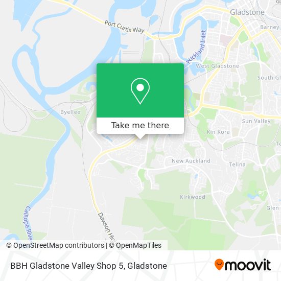 Mapa BBH Gladstone Valley Shop 5