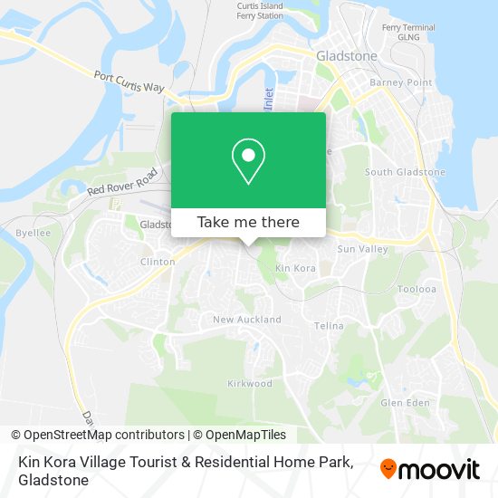 Kin Kora Village Tourist & Residential Home Park map