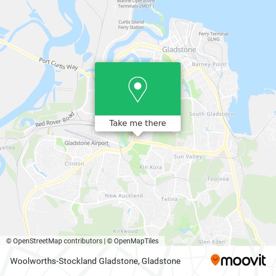 Woolworths-Stockland Gladstone map