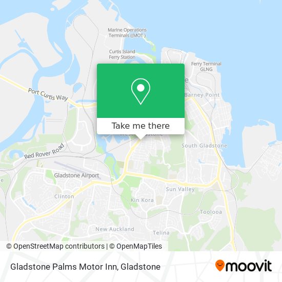 Gladstone Palms Motor Inn map