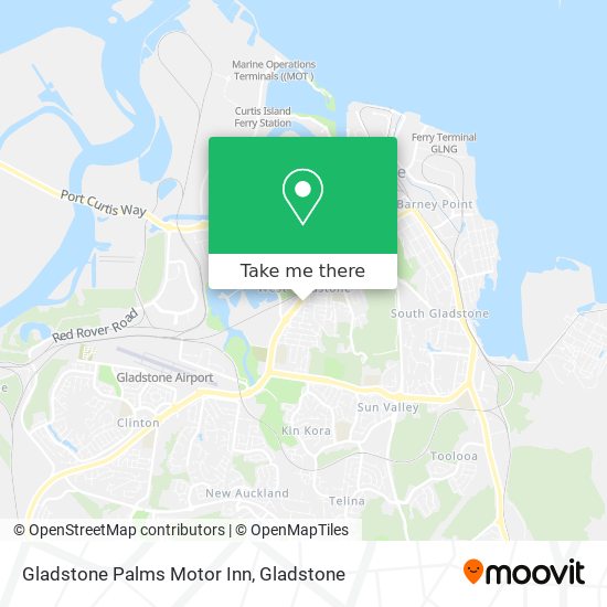 Mapa Gladstone Palms Motor Inn