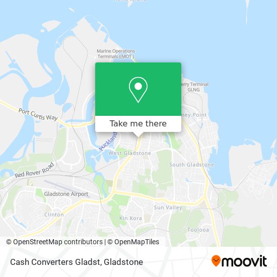 Cash Converters Gladst map