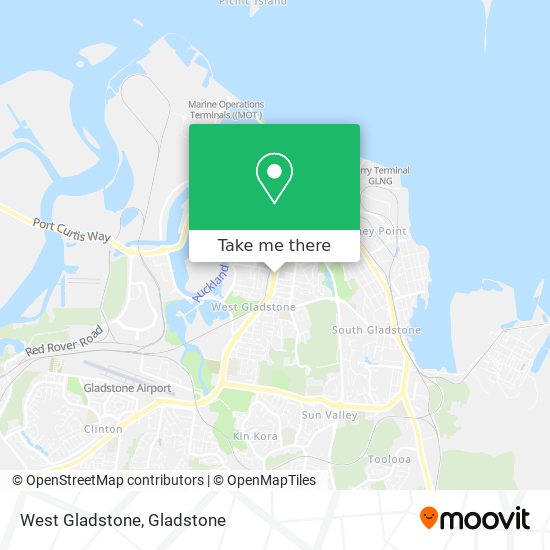 West Gladstone map