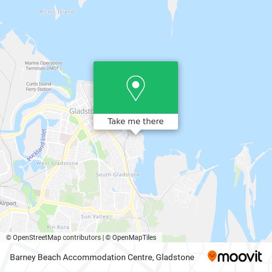 Barney Beach Accommodation Centre map