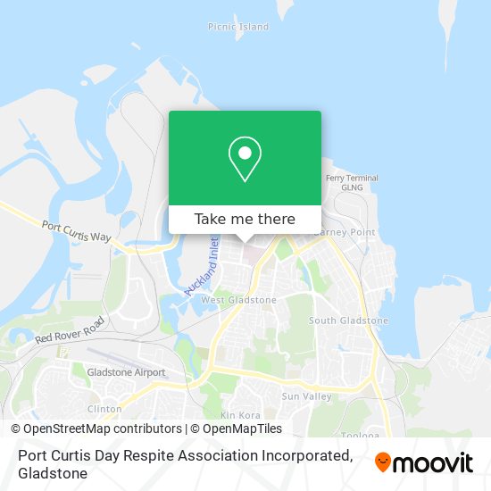 Port Curtis Day Respite Association Incorporated map