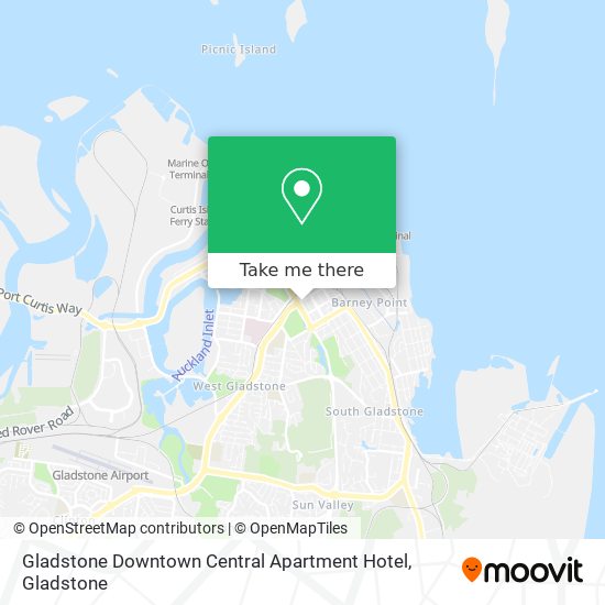 Gladstone Downtown Central Apartment Hotel map