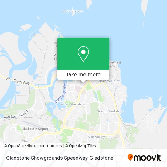 Gladstone Showgrounds Speedway map