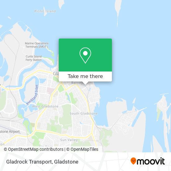 Gladrock Transport map