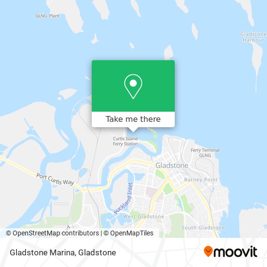 Gladstone Marina map