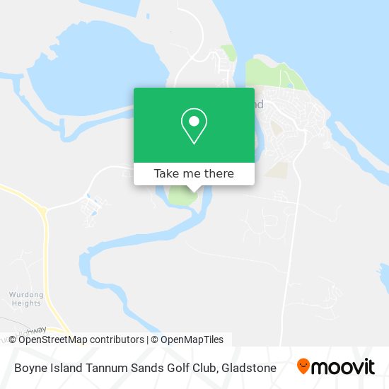 Boyne Island Tannum Sands Golf Club map