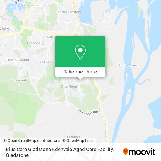 Mapa Blue Care Gladstone Edenvale Aged Care Facility